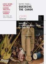 C.M.H.: “Queering the Canon” (Skype Panel) @ LYY 22 FEB.